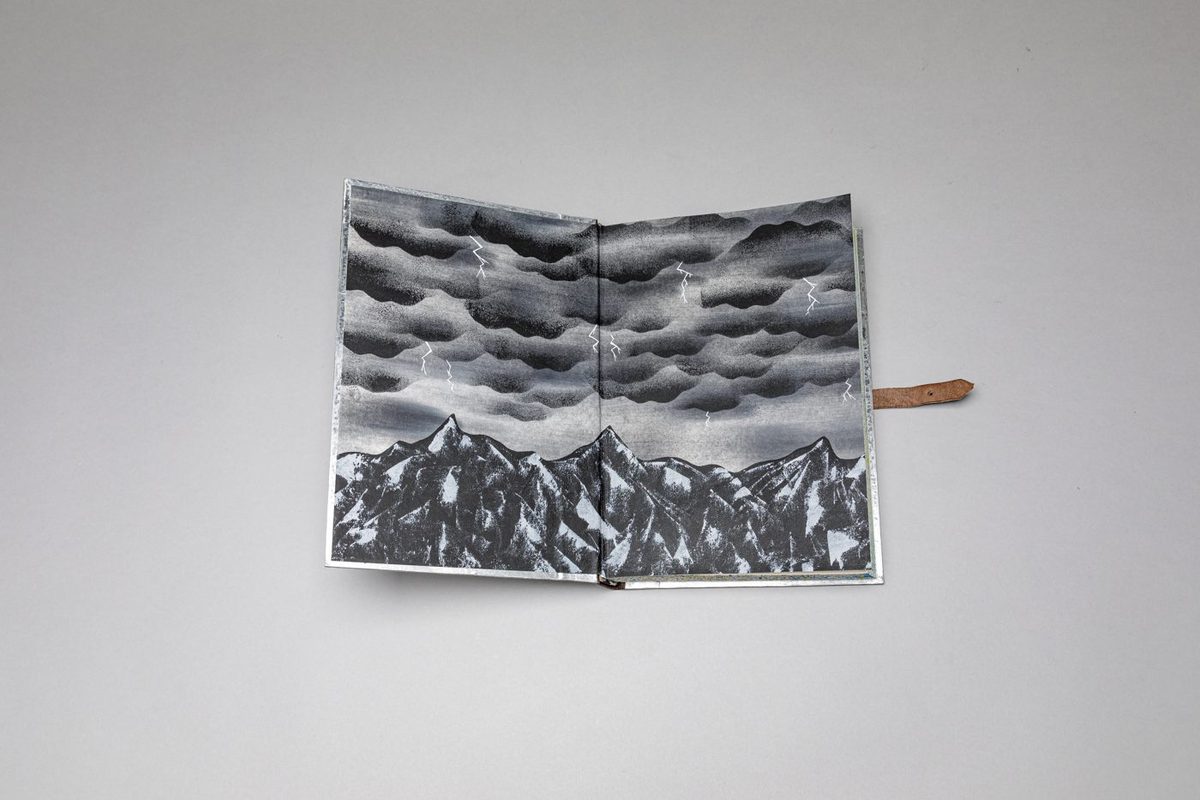 Carnet de voyage, cuir fauve